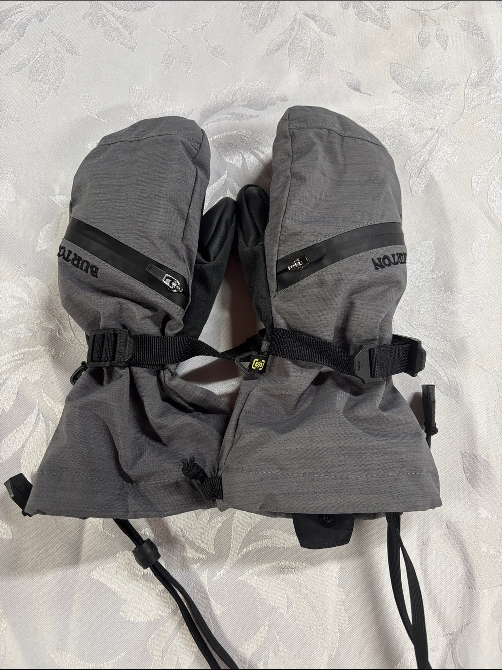 Burton Kids Gray Snow Mittens